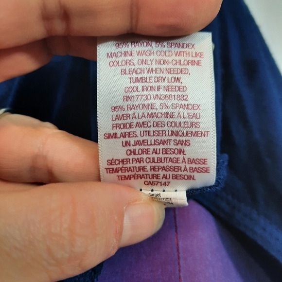 Merona Navy Deep Plunge Swim Suit Cover-up Size Small Women's - Picture 8 of 8